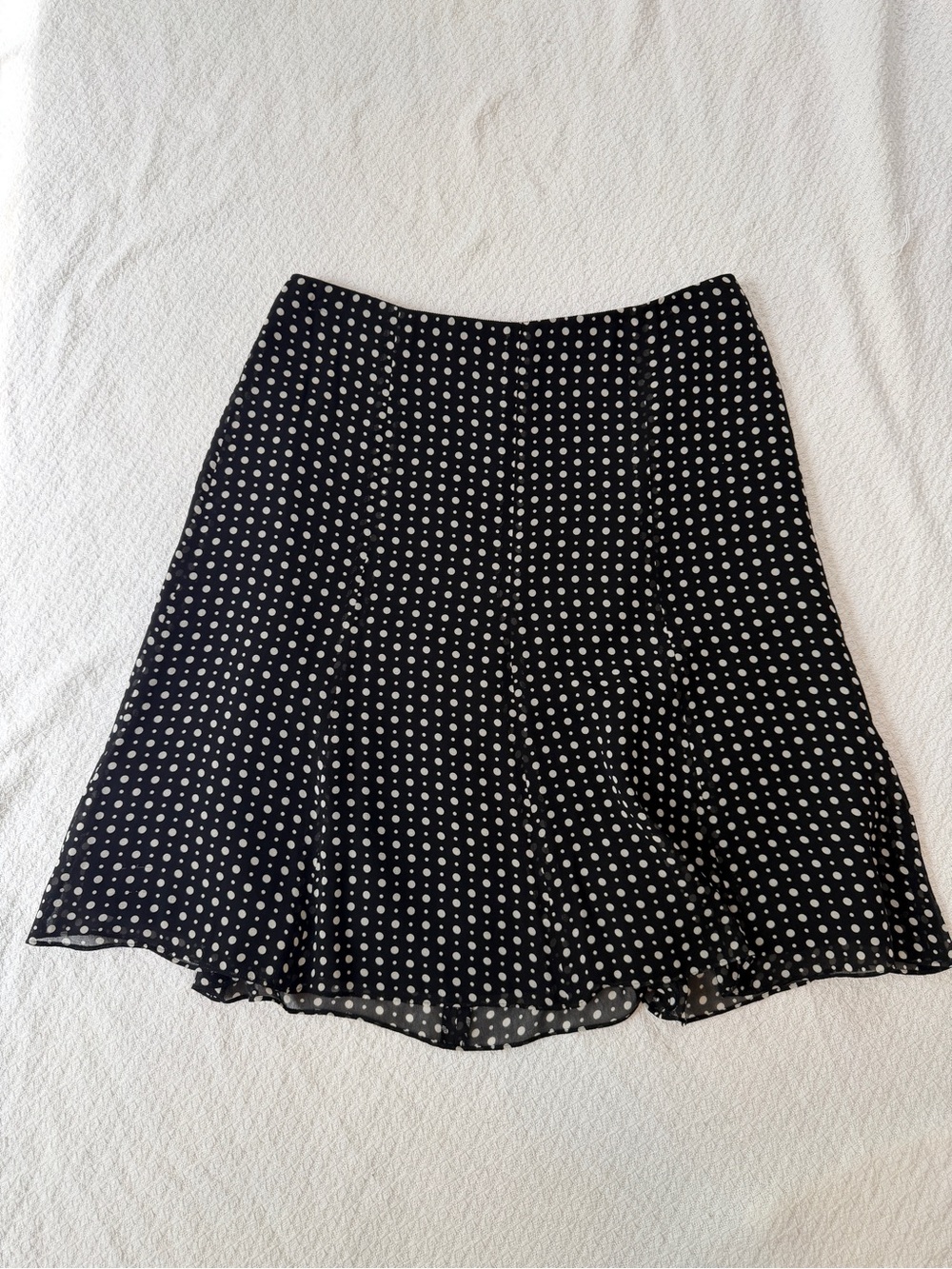 Vintage 90's Express Silk Polka Dot Skirt 6